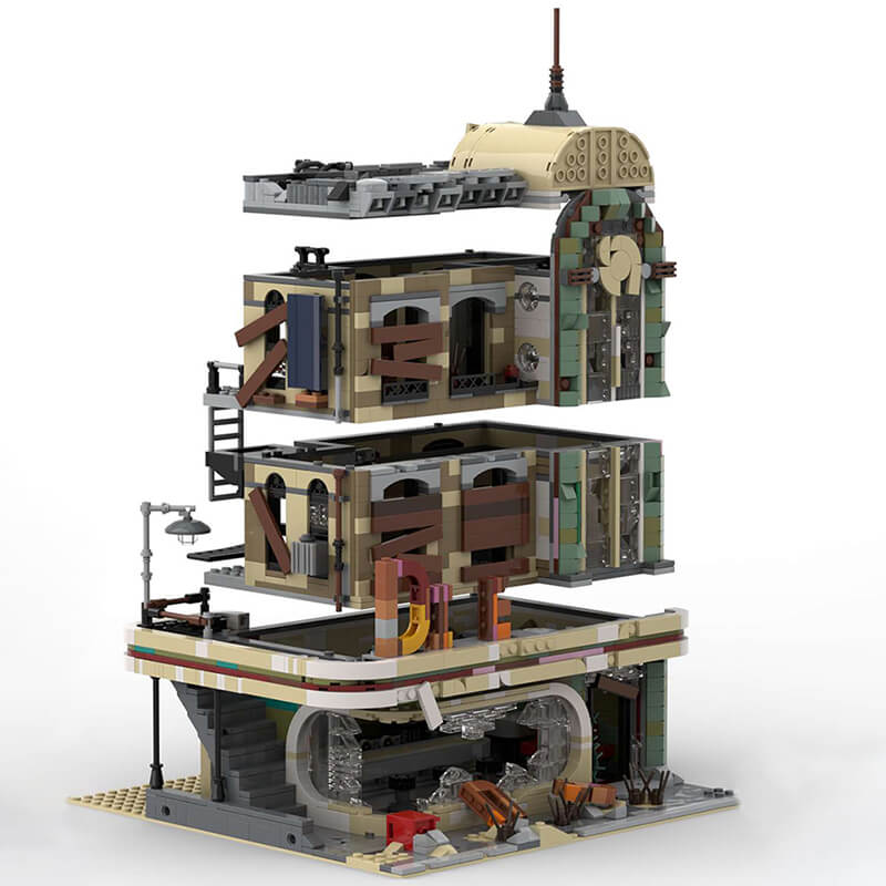 lego downtown diner moc