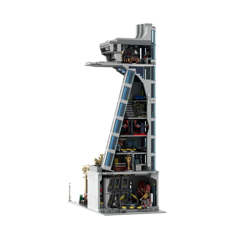 tony stark tower lego
