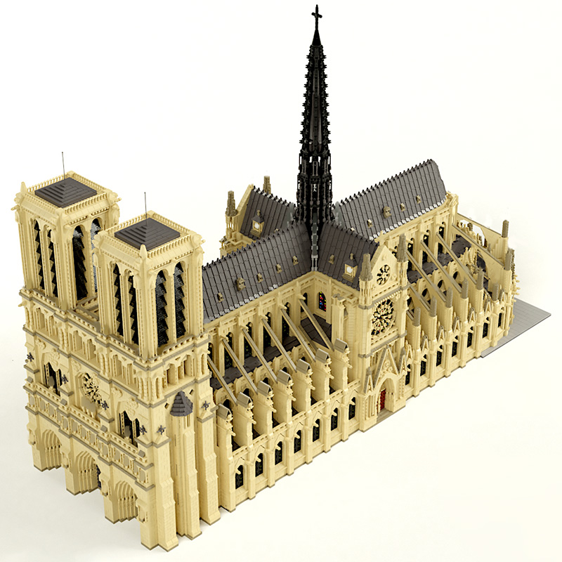 lego notre dame cathedral