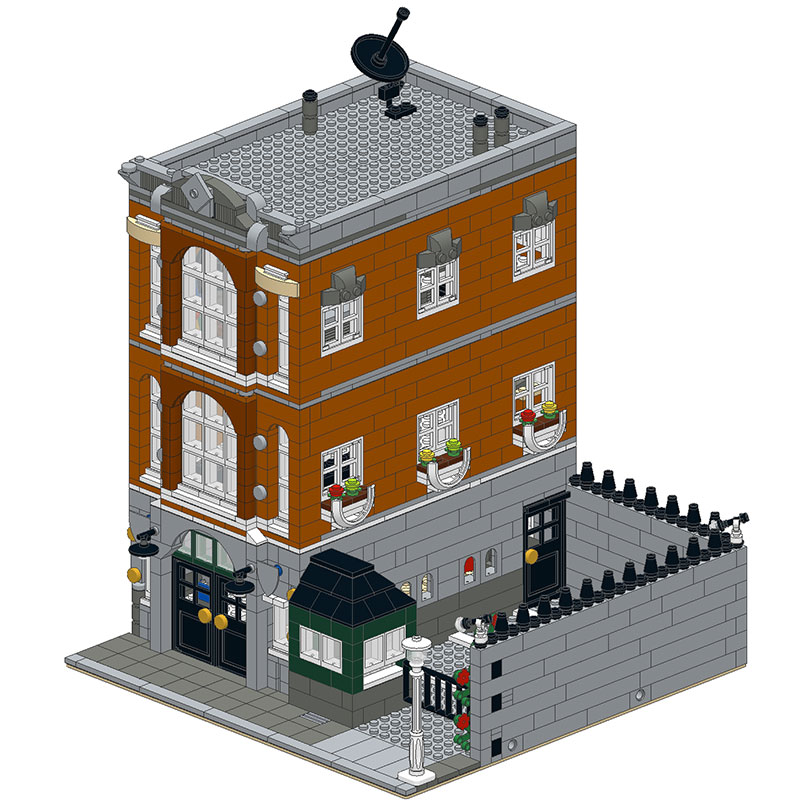 lego town hall moc