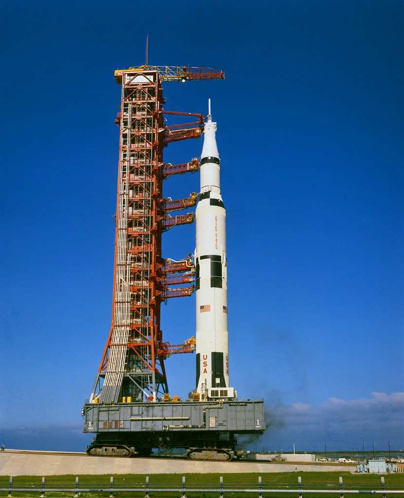US 374 99 NASA Saturn V Launch Umbilical Tower Crawler Transporter us-374-99-nasa-saturn-v-launch-umbilical-tower-crawler-transporter