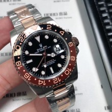 ロレックス  メンズ GMTマスター  21600振動 ムーブメント搭載！TSH-2001P450-RO186