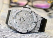 HUBLOT ウブロ 人気 メンズ 時計 自動巻き 人口ダイヤ付き 実物図 HU-TSH700-003