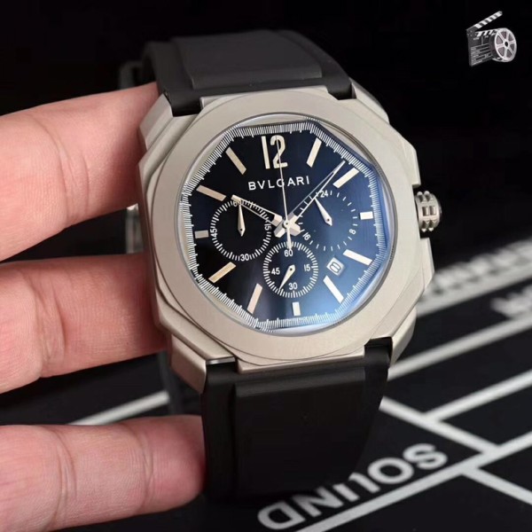 BVLGARI ブルガリ 腕時計 メンズ 42mm 精准6針 クロノグラフ BV-WD440-052