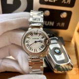 カルティエ Cartier レディース 腕時計 28mm バロンブルー Ca-TSH350-017