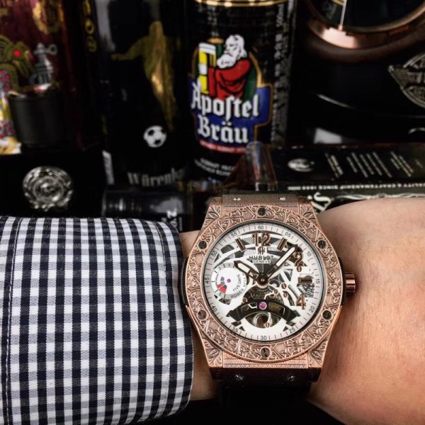 HUBLOT ウブロ 人気商品  メンズ 腕時計 自動巻き 時計通販 実物図 HU-TSH600-002