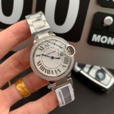カルティエ Cartier 時計 クォーツ  レディース バロンブルー Ca-TSH390-061
