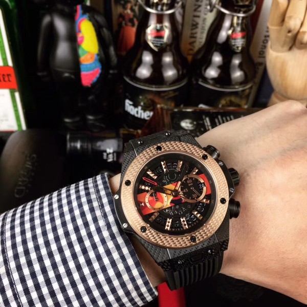 ウブロHUBLOT VKクォーツ搭載(日本製）ビッグバン TSH2001P440-VK300-1