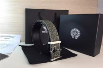 原版皮系列ChromeHearts クロムハーツ 革ベルト メンズベルト Hearts-belt054