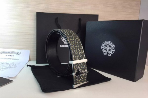 原版皮系列ChromeHearts クロムハーツ 革ベルト メンズベルト Hearts-belt054