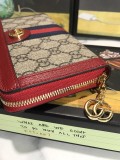 美品 GUCCI グッチ 長財布 ラウンドファスナー式財布 523154-2