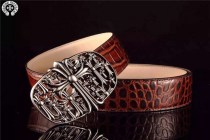 原版皮系列ChromeHearts クロムハーツ 革ベルト メンズベルト Hearts-belt051