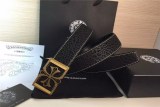 原版皮系列ChromeHearts クロムハーツ 革ベルト メンズベルト Hearts-belt057