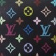ルイヴィトン 生地 マルチカラー 黒_Multi-Color ブランドコピー