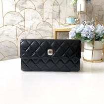 シャネルCHANEL Wホック二つ折り長財布 男女兼用 JJX2002P260-31502-2
