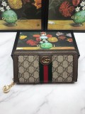 美品 GUCCI グッチ 長財布 ラウンドファスナー式財布 523154-3