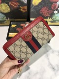 美品 GUCCI グッチ 長財布 ラウンドファスナー式財布 523154-2