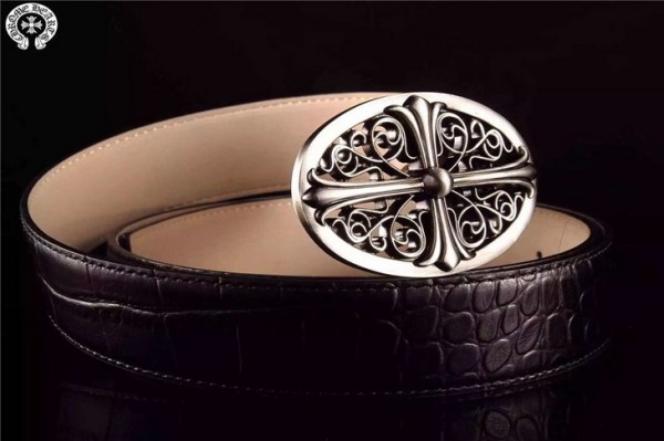 原版皮系列ChromeHearts クロムハーツ 革ベルト メンズベルト Hearts-belt047