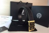 原版皮系列ChromeHearts クロムハーツ 革ベルト メンズベルト Hearts-belt057
