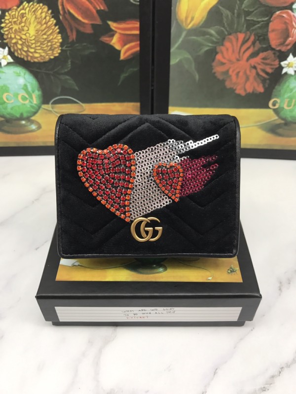 GUCCI グッチ 短財布 二つ折り財布 466492-1 人気秋冬新作