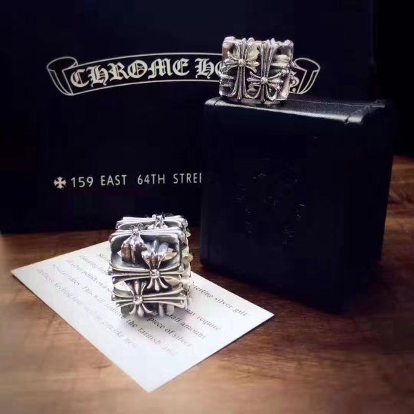 ChromeHearts クロムハーツ100% 925シルバー 正規品品質 リング メンズ ch678120C