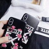 OFF-WHITE オフホワイト iPhone XI/X11ケース 人気ブランド 花柄 iPhone XI MAX/11 pro保護ケース ブラック アイフォンXR/XS保護カバー 混色 ファション 新品