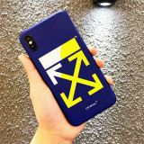 OFFWHITE オフホワイト iphone xs/xr/xs maxケース ブランド iphoneテンアールケース 個性潮流 iphone x/8/7Plusケース 矢印ロゴ 芸能人愛用