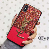 イブサンローラン iphone xr/xs/xs maxケース 高級ブランド ysl アイフォンテンアール/x/xs マックスカバー  キラキラ  レディース向け 人気通販