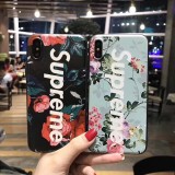 supreme 花柄 iphoneXケース お洒落 人気 iphone8/8plusケースジャケット 男性 女性