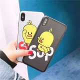 シュプリーム iphone xrケース 可愛い アイフォン xs/xs maxカバー ダック付け iphone 8/7plusケース 個性ジャケット