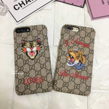 グッチ iphone xr/xs/xs maxケース オシャレ刺繍 ブランド gucci アイフォンテンアール/x/xs マックスカバー 虎豹画像付け 芸能人愛用