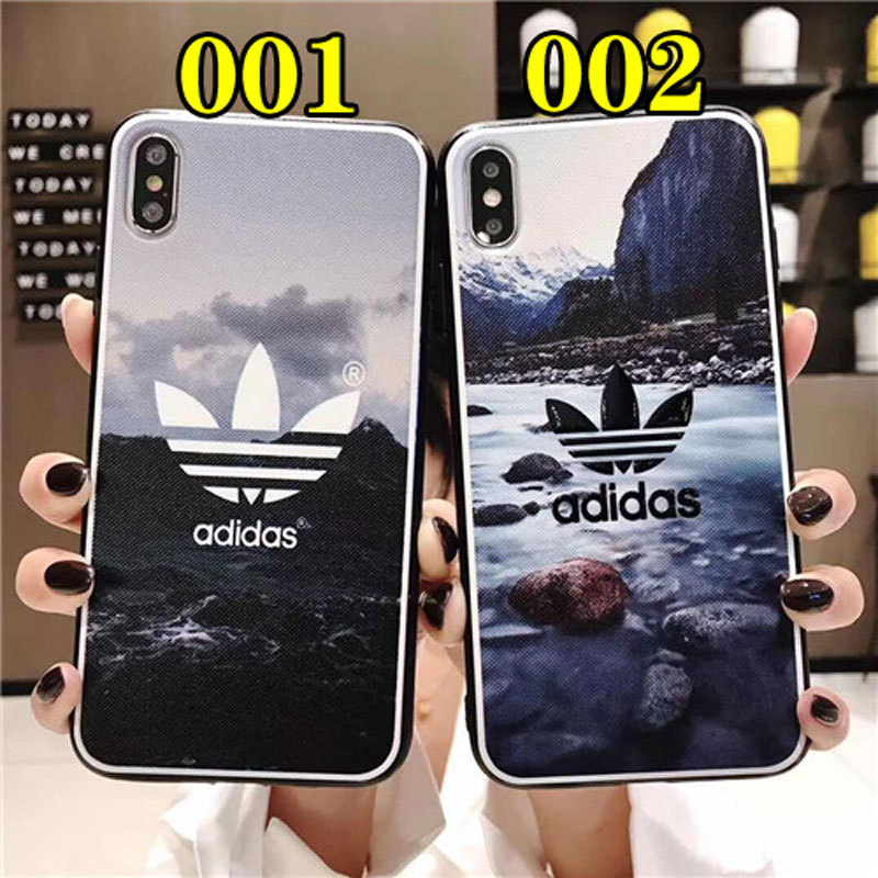 Adidas Iphone Xs Xr Xsmax ケース スマホ カバー ロゴ柄デザイン 綺麗 癒し系 アイフォンカバー