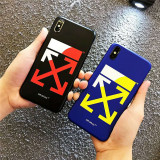 OFFWHITE オフホワイト iphone xs/xr/xs maxケース ブランド iphoneテンアールケース 個性潮流 iphone x/8/7Plusケース 矢印ロゴ 芸能人愛用