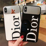 ディオール  iphone xr/xs maxケース お洒落ブランド アイフォンxs/xカバーミラー付け Dior iphone 7/8plusケース 芸能人愛用