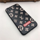 ルイヴィトン iphone xr/xs maxケース 高級コラボ シュプリーム アイフォンxs/xカバー  モノグラム supreme iphone 6s/7/8plusケース 個性ジャケット