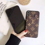 GUCCIブランドグッチiphone11/11pro /11pro maxケース即納品 経典風iphone x/xs/xr/xs maxケースカード入れポケット付き、欧米人気ブランド ルイヴィトンiphone11/11r/11proケース経