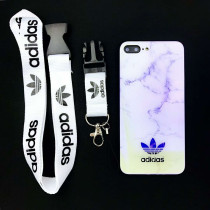 アディダス adidas iphone xrケース アイフォンxs/xs maxカバー ブランド おしゃれ 大理石 光沢感 ストラップ付き iphone x/7/8/6SPlusケース 人気 耐衝撃 芸能人愛用