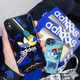 Adidas iPhone XI/XI maxケース ブランド 潮流 アディダスiPhone 11/11 proケース 運動風 アディダスアイフォンXR/XSケース 肩掛け式 ファション