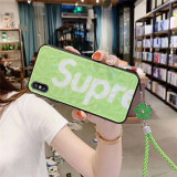 シャネル シュプリーム コラボ iphone xrケース ブランド アイフォンxs max カバー オシャレiphone xsジャケットケース ダイヤモンド 人気 芸能人愛用