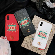 グッチ iphone xr/xs/xs maxケース オシャレ ブランド アイフォンテンアール/x/xs マックスカバー  GGロゴ付け 人気ジャケット