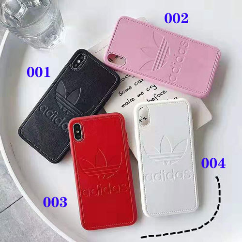 adidas アディダス iphone xrケース 人気 ブランド iphone xs maxケース iphone xs/x/8Plusケース シンプル 純正 耐久性 経典ロゴ 芸能人愛用 激安販売