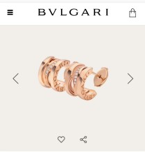 BVLGARI（ブルガリ）最新作 ピアス イアリング YY-19P100-BV252