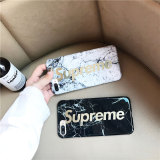 supreme iphone8ケース 大理石柄 iphone7/7plusケース ジャケット TPU材料製 iphone6s/6splusカバー カップル向け クール