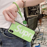 シャネル シュプリーム コラボ iphone xrケース ブランド アイフォンxs max カバー オシャレiphone xsジャケットケース ダイヤモンド 人気 芸能人愛用