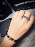 ChromeHearts クロムハーツ100% 925シルバー 正規品品質 リング 【指輪】恋人 ch678130K