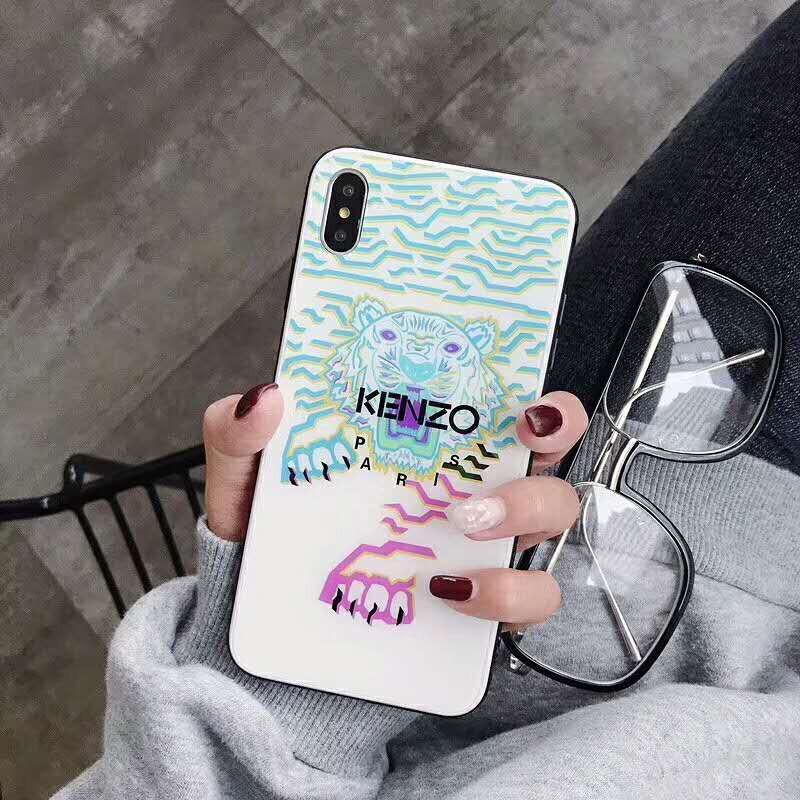 ケンゾー Kenzo Iphone Xs Xr Xs Maxケース ブランド ガラス背面 超薄型 耐衝撃