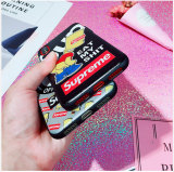supreme パロディ シンプソン iphoneXケース iphone8/8plusケース ジャケット 可愛い iphone7/7plusカバー 人気
