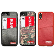 シュプリーム iphone xr/xs ケース 人気潮流 ブランド  supremeアイフォンテンアール/xs マックスカバー 個性 iphone xs/x/8plusケース カード付け