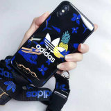 Adidas iPhone XI/XI maxケース ブランド 潮流 アディダスiPhone 11/11 proケース 運動風 アディダスアイフォンXR/XSケース 肩掛け式 ファション