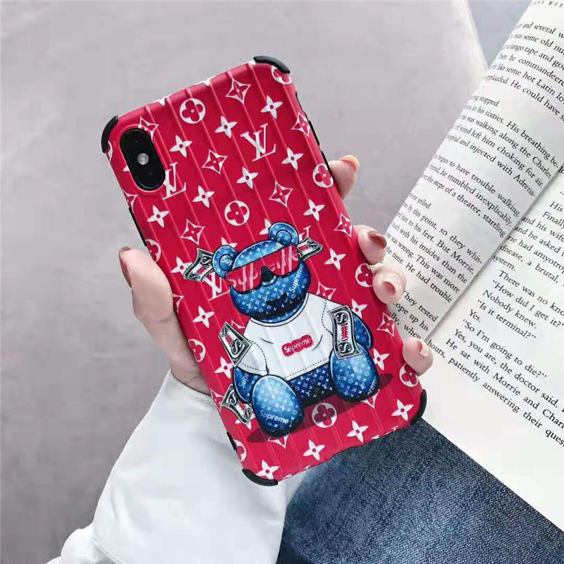 ルイヴィトン シュプリームコラボ Iphone Xrケース Iphone Xs Xs Maxケース 人気 ブランド アニメキャラクター